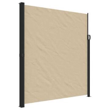 Retractable Side Awning Beige 220x500 cm | HipoMarket