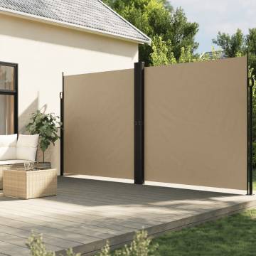 Retractable Side Awning Beige 200x600 cm | Hipomarket