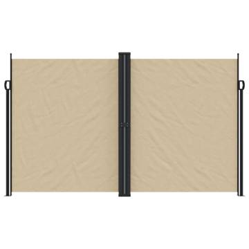 Retractable Side Awning Beige 200x600 cm | Hipomarket