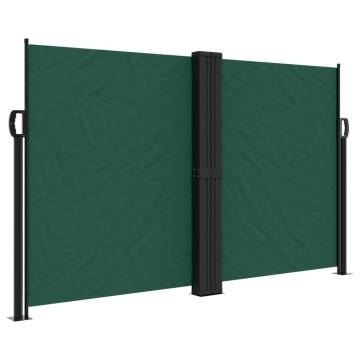 Retractable Side Awning Dark Green 140x1000 cm | Hipomarket