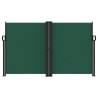 Retractable Side Awning Dark Green 140x1000 cm | Hipomarket