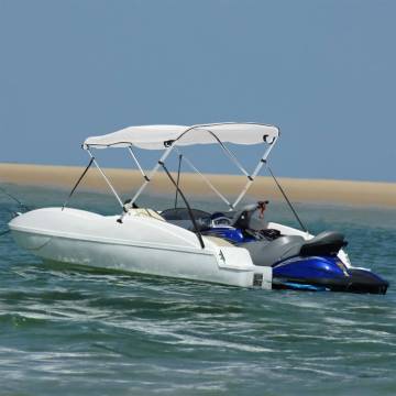 3-Bow Bimini Top with Sidewalls - UV & Water Resistant (183 cm)