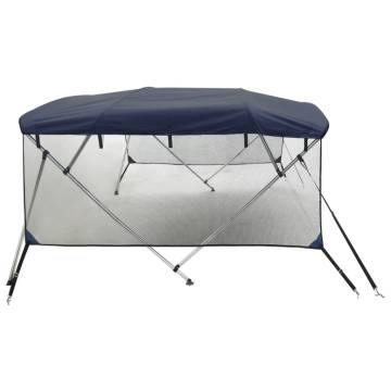 4-Bow Bimini Top with Mesh Sidewalls - 243x(185-198)x137 cm