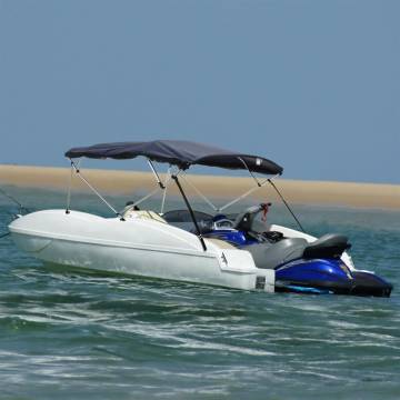 4-Bow Bimini Top with Mesh Sidewalls | Durable UV & Water-Resistant