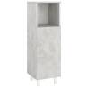 Stylish Bathroom Cabinet in Concrete Grey - 30x30x95 cm