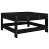 4 Piece Garden Lounge Set - Black Solid Wood Pine - Hipo Market