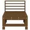 Garden Middle Sofa - Honey Brown Solid Wood Pine Furniture