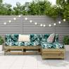 4 Piece Garden Sofa Set - Durable Pinewood Furniture