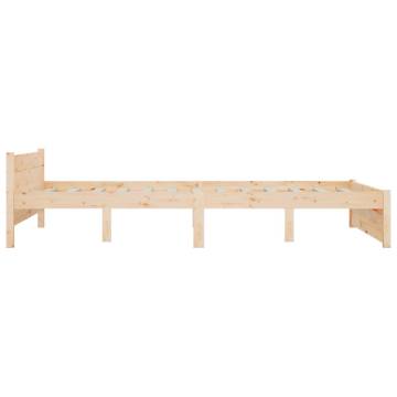 Modern Double Bed Frame with Drawers - 135x190 cm