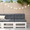 Garden Middle Sofas 2 pcs White Solid Wood Pine Colour white pine Quantity in Package 1 Model middle sofa (2 pcs) 