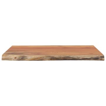 Solid Wood Acacia Table Top 60x60 cm - Live Edge Design