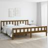 Bed Frame Honey Brown Solid Wood 180x200 cm Super King Size Colour honey brown Size 180 x 200 cm 