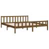 Honey Brown Solid Wood Bed Frame 180x200 cm - Super King Size