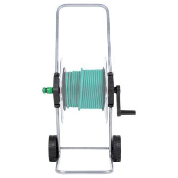 Hose Reel Cart for 50m 1/2" or 35m 3/4" Hose - Durable & Compact