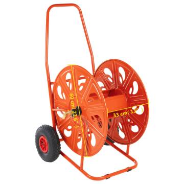 Hose Reel Cart for 140m 3/4" Hose - Durable Steel Design