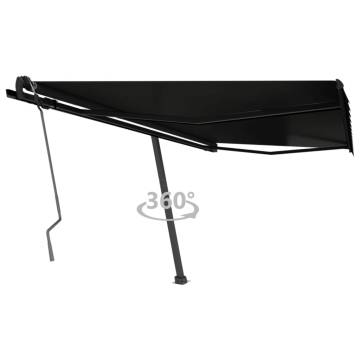 Freestanding Manual Retractable Awning 450x350 cm - Anthracite