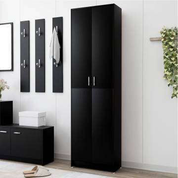 Stylish Black Hallway Wardrobe - 55x25x189 cm | HipoMarket