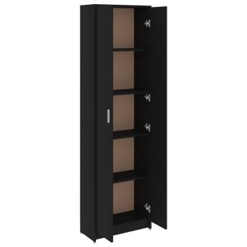 Stylish Black Hallway Wardrobe - 55x25x189 cm | HipoMarket