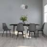 Dining Chairs 6 pcs Grey PP Colour grey Quantity in Package 6 