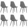 Stylish Grey Dining Chairs Set of 6 - Hipomarket UK