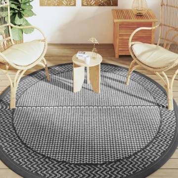 Trendy Outdoor Carpet Grey Ø200 cm PP - Hipomarket