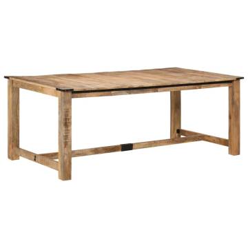 Elegant Solid Wood Mango Dining Table - 200x100 cm