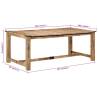 Elegant Solid Wood Mango Dining Table - 200x100 cm