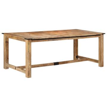 Elegant Solid Wood Mango Dining Table - 200x100 cm