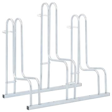 Bicycle Stand for 3 Bikes - Galvanised Steel | Hipo Market