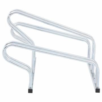 Galvanised Steel Bicycle Stand for 3 Bikes - Space Saving