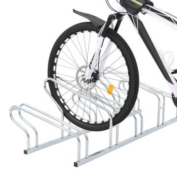 Bicycle Stand for 5 Bikes - Durable Galvanised Steel | HipoMarket