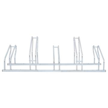 Bicycle Stand for 5 Bikes - Durable Galvanised Steel | HipoMarket