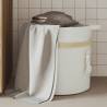 Stylish White Cotton Storage Basket Ø38x36 cm | HipoMarket