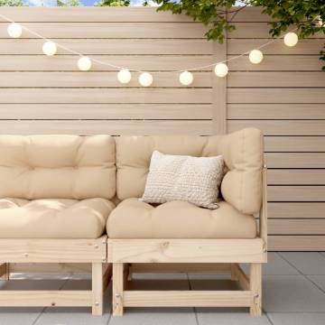 Garden Corner Sofa Solid Wood Pine - Stylish Outdoor Seating