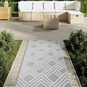 Outdoor Carpet Grey 80x250 cm PP - Trendy & Durable