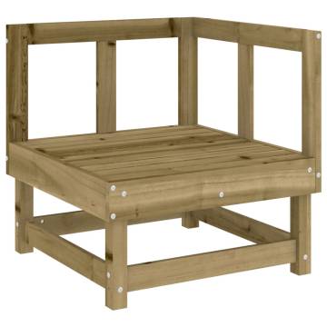 Garden Corner Sofa - Impregnated Pine Wood for Your Outdoor Space