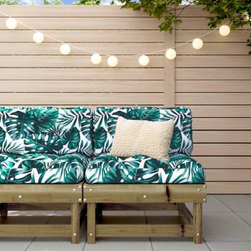 Garden Middle Sofa - Impregnated Pine Wood for Outdoor Comfort