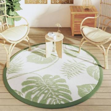 Outdoor Carpet Green Ø160 cm PP - Stylish & Durable