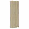 Compact Hallway Wardrobe Sonoma Oak - 55x25x189 cm