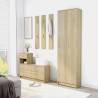 Compact Hallway Wardrobe Sonoma Oak - 55x25x189 cm