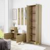 Compact Hallway Wardrobe Sonoma Oak - 55x25x189 cm