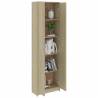 Compact Hallway Wardrobe Sonoma Oak - 55x25x189 cm