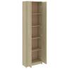 Compact Hallway Wardrobe Sonoma Oak - 55x25x189 cm