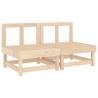 Garden Middle Sofas 2 pcs - Solid Pine Wood | HipoMarket