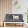 Garden Middle Sofa White 120x80 cm Solid Wood Pine Colour white pine Quantity in Package 1 Model middle sofa 