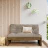 Garden Middle Sofa Honey Brown 120x80 cm | Solid Pine Wood