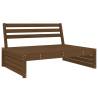 Garden Middle Sofa Honey Brown 120x80 cm | Solid Pine Wood