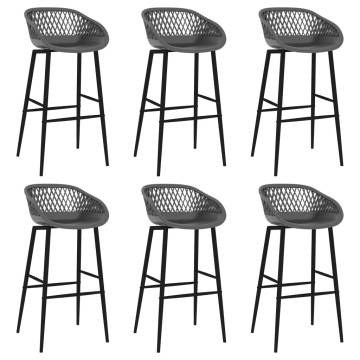 Modern 7 Piece Bar Set - Black and Grey | HipoMarket