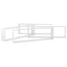 Wall Cube Shelf Set - 4 pcs High Gloss White - 100x15x30 cm