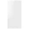 Wall Cube Shelf Set - 4 pcs High Gloss White - 100x15x30 cm